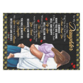 私のパーソナライズされた娘の毛布に テーブルクロス (正面(横))