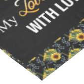 私のパーソナライズされた娘の毛布に テーブルクロス (アングル)