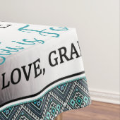 私のパーソナライズされた孫に宛てた手紙恋の孫 テーブルクロス (インサイチュ)