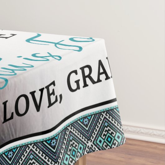 私のパーソナライズされた孫に宛てた手紙恋の孫 テーブルクロス (インサイチュ)