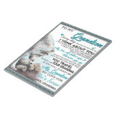 私のパーソナライズされた孫に宛てた手紙恋の孫 ノートパッド (アングル)