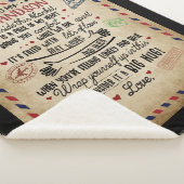 私のパーソナライズされた孫への手紙 シェルパブランケット (3/4)