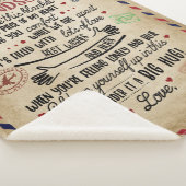 私のパーソナライズされた孫への手紙 シェルパブランケット (3/4)