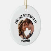 私のパーソナライズされた幸福の写真のソース セラミックオーナメント (右)