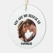 私のパーソナライズされた幸福の写真のソース セラミックオーナメント (左)