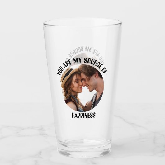 私のパーソナライズされた幸福の写真のソース タンブラーグラス (正面)