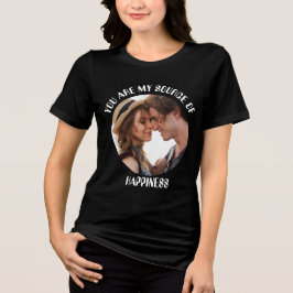 私のパーソナライズされた幸福の写真のソース トライブレンドＴシャツ