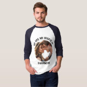 私のパーソナライズされた幸福の写真のソース Tシャツ (正面フル)