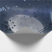 私のパーソナライズされた彼氏のカップルには、私はあなたを愛している ラッピングペーパー (角)