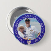 私のパーソナライズされた息子のボタンのメモリ内 缶バッジ (正面&裏面)