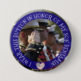 私のパーソナライズされた息子のボタンのメモリ内 缶バッジ