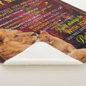 私のパーソナライズされた息子のライオンに、パパからのラブレター シェルパブランケット (3/4)