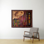 私のパーソナライズされた息子のライオンに、パパからのラブレター タペストリー (インサイチュ(横))