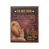 私のパーソナライズされた息子のライオンに、パパからのラブレター ノートパッド (回転)