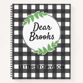 私のパーソナライズされた息子の日記への手紙 ノートブック