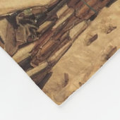 私のパーソナライズされた息子タイガーに、パパからのラブレター フリースブランケット (角)