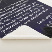 私のパーソナライズされた母に息子からのラブレター シェルパブランケット (3/4)