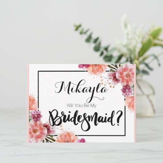 私のパーソナライズされた花嫁のカードを頼めるか 招待状 (スタンド正面)