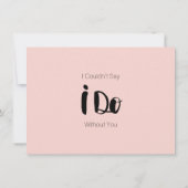 私のパーソナライズされた花嫁のカードを頼めるか 招待状 (裏面)