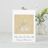 私のパーソナライズされた花嫁のメイドになってくれてありがとう 招待状 (スタンド正面)