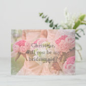 私のパーソナライズされた花嫁のメイドは? 招待状 (スタンド正面)