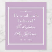 私のパーソナライズされた花嫁のワインラベルになるかな？ ワインラベル (シングルラベル)