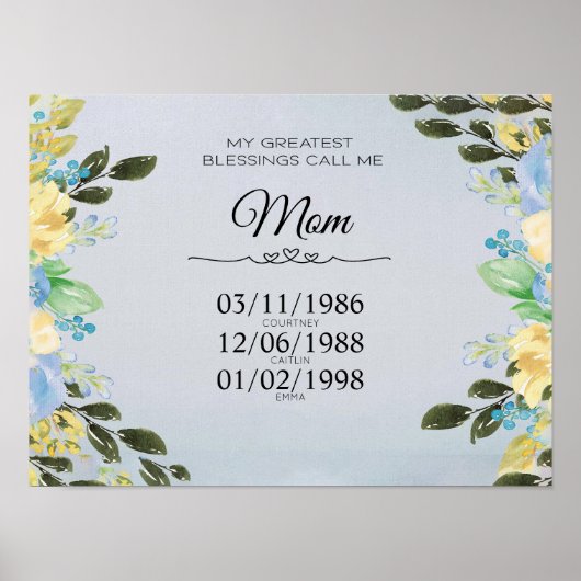 私のパーソナライズされた電話は私のママのポストに ポスター (正面)