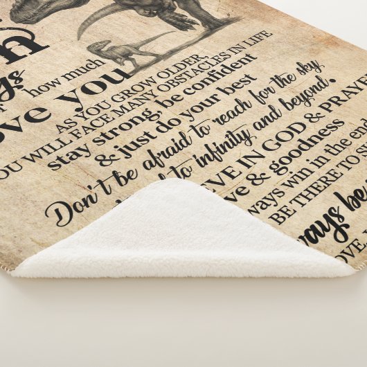 私のパーソナライズされた驚くべき息子への手紙 シェルパブランケット (3/4)