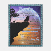 私のパーソナライズされた驚くべき息子への手紙 フリースブランケット (正面)