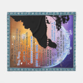 私のパーソナライズされた驚くべき息子への手紙 フリースブランケット (正面(横))