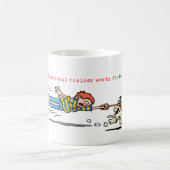 私のパーソナルトレーナーは骨のために働きます コーヒーマグカップ (中央)