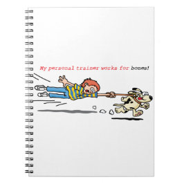 私のパーソナルトレーナーは骨のために働きます ノートブック