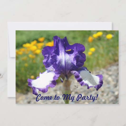 私のパーティーに来られる! 誕生会のおもしろいの招待状 招待状 (正面)