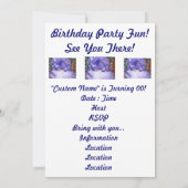 私のパーティーに来られる! 誕生会のおもしろいの招待状 招待状 (裏面)