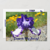 私のパーティーに来られる! 誕生会のおもしろいの招待状 招待状 (正面/裏面)