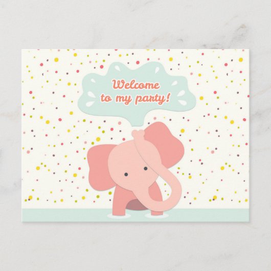 私のパーティーへようこそ ポストカード (正面)