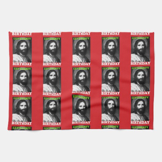 私のパーティーみたいにしよう キッチンタオル (横)