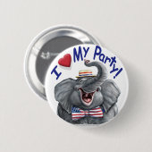 私のパーティーボタンを愛して下さい 缶バッジ (正面&裏面)