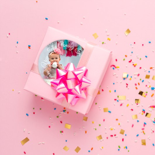 私のパーティー写真来誕生日に感謝 ラウンドシール