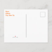 私のパーティー飛行機のテーマの子供に着陸 インビテーションポストカード (裏面)