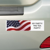 私のパーティー! お茶会! バンパーステッカー (車上)