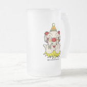 私のパーティー...霜降りビアマグ フロストグラスビールジョッキ (正面右)