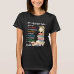 『私のパーフェクト・デー・ブック読ス・ブックス・ブッ読クス・おもしろいブック』 Tシャツ<br><div class="desc">私の完璧な読日の本読は、おもしろい本愛好家のシャツ。感謝祭、クリスマス、母の日、父の日、父の日、父の日、1776年7月4日独立の日、退役軍人の日、ハロウィンの日、パトリックの日に、パパ、母、男、女、友人、家族に贈り物</div>