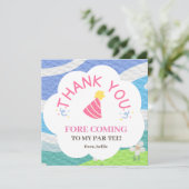 私のパー来ティー子供パーティーに感謝 サンキューカード (スタンド正面)