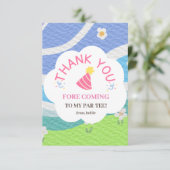 私のパー来ティー子供パーティーに感謝 サンキューカード (スタンド正面)