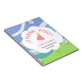 私のパー来ティー子供パーティーに感謝 ノートブック (右側)