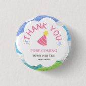 私のパー来ティー子供パーティーに感謝 缶バッジ (正面)