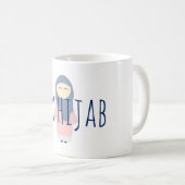 私のヒジャブコーヒーマグのムスリムガール コーヒーマグカップ (正面右)