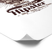 私のヒップスターは決して死ぬことのないスタイル ポスター (角)