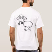 私のヒツジを食べ物を与えて下さい Tシャツ (裏面)